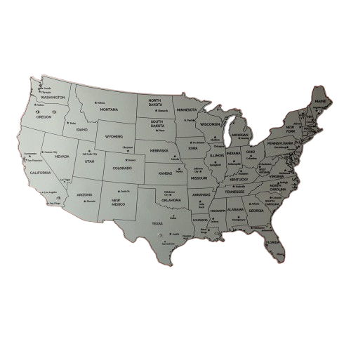 Mapa de Cobertura Estados Unidos